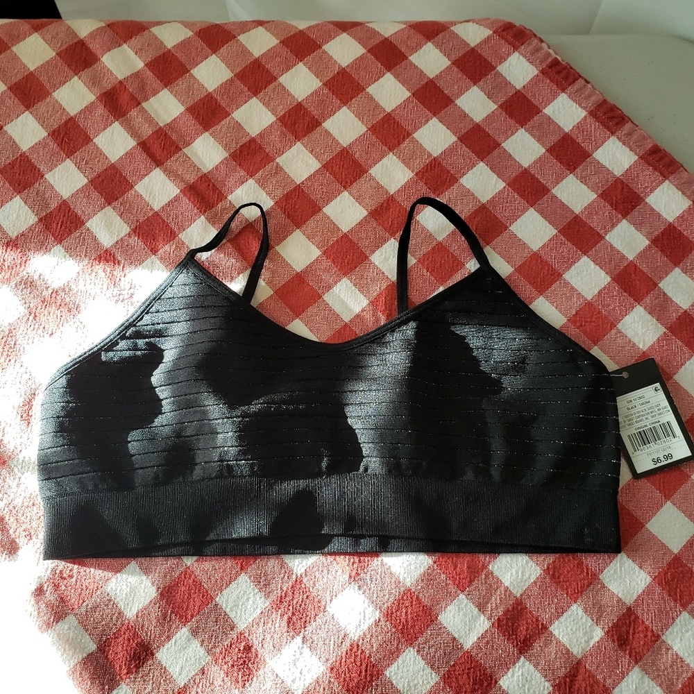 Art Class Seamless Black Bra